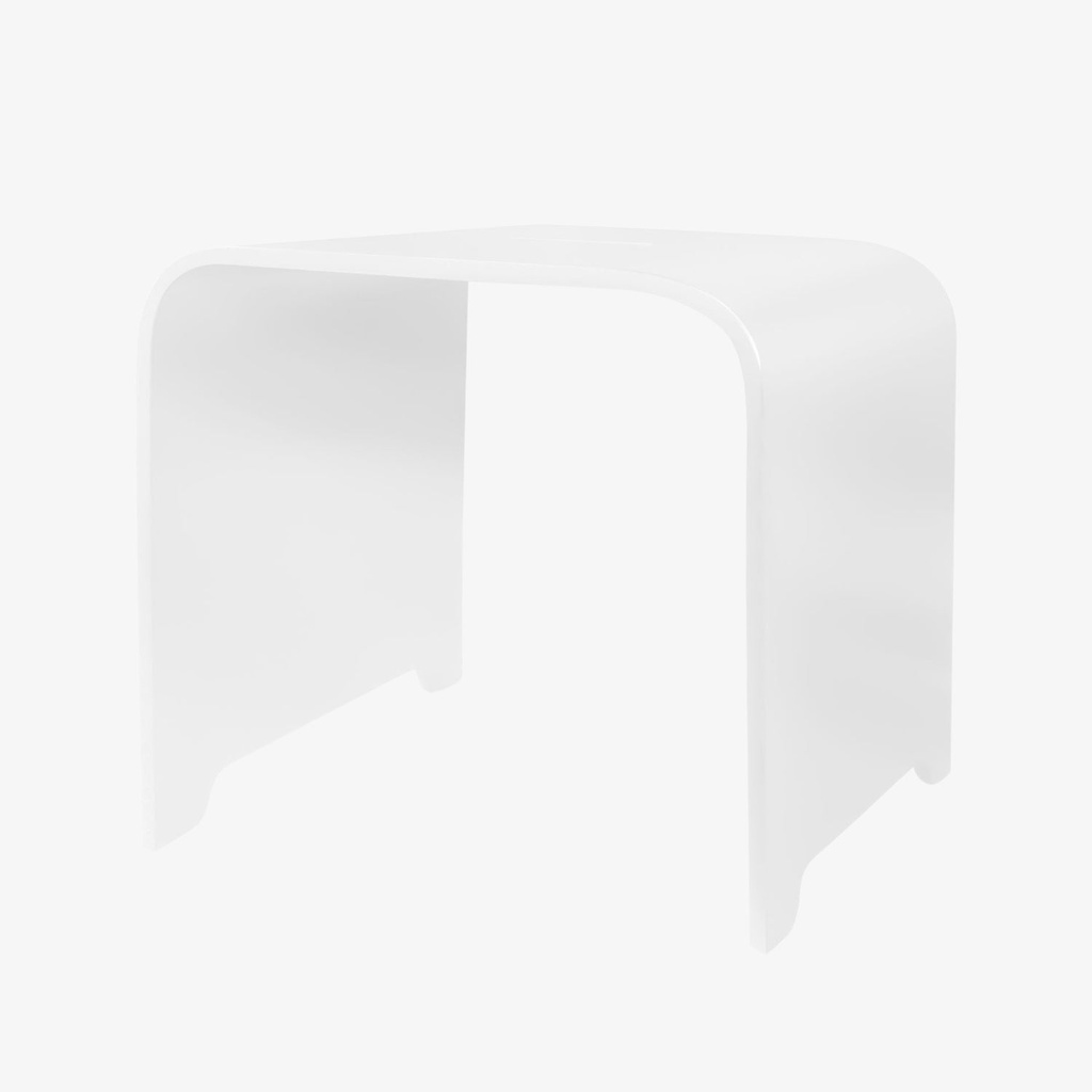 [20900028] Sena Solid Badkamer Kruk 31x38x38 cm - Wit