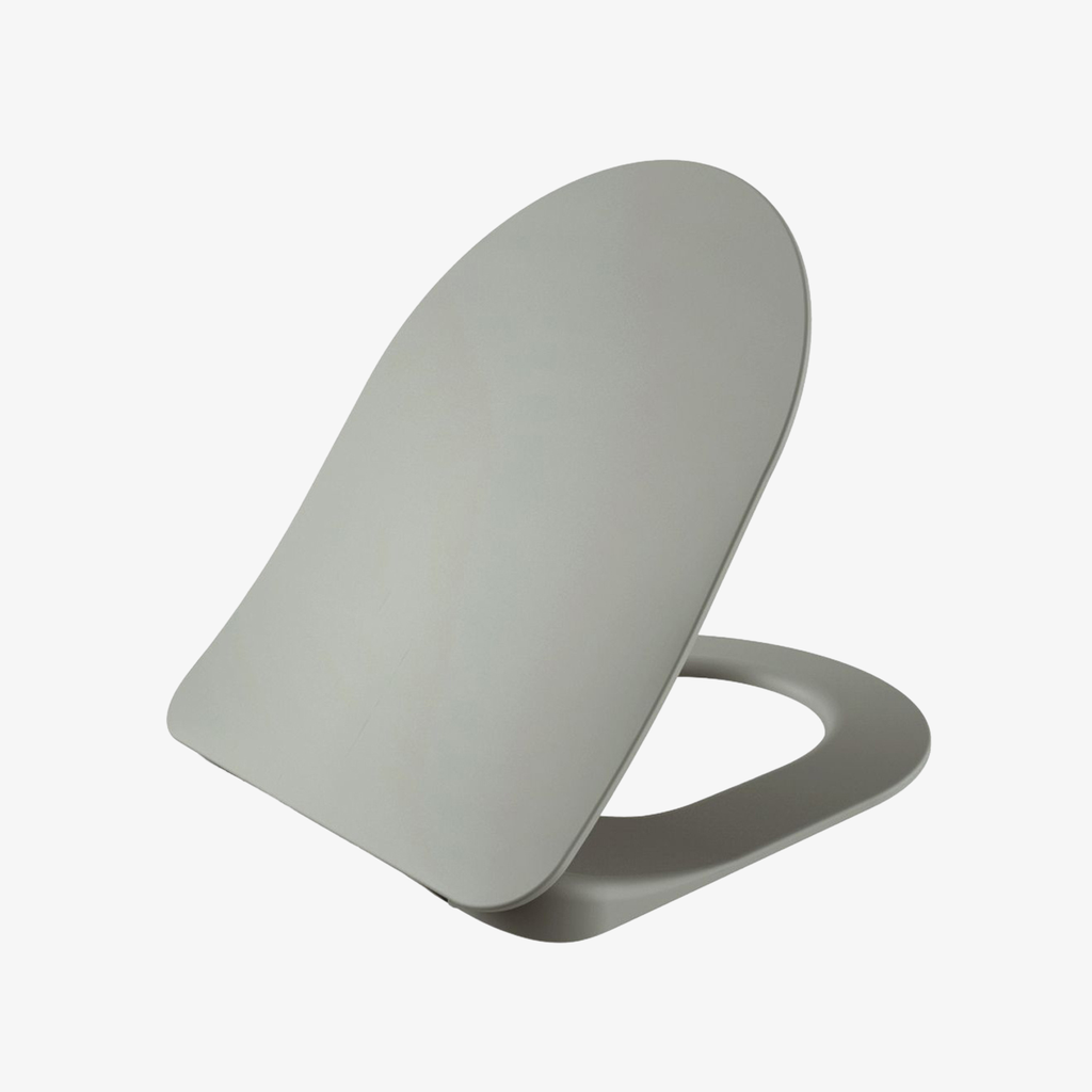 [20540020] Tommy Wc-Zitting Duroplast ( Soft-Close & Quick Release ) Met Inox Scharnieren - Koel Grijs