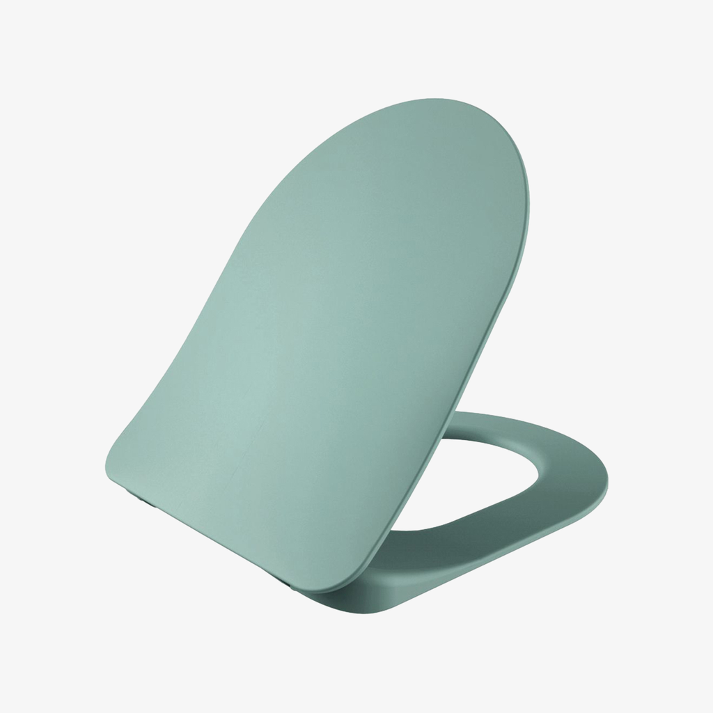 [20540021] Tommy Wc-Zitting Duroplast ( Soft-Close & Quick Release ) Met Inox Scharnieren - Groen