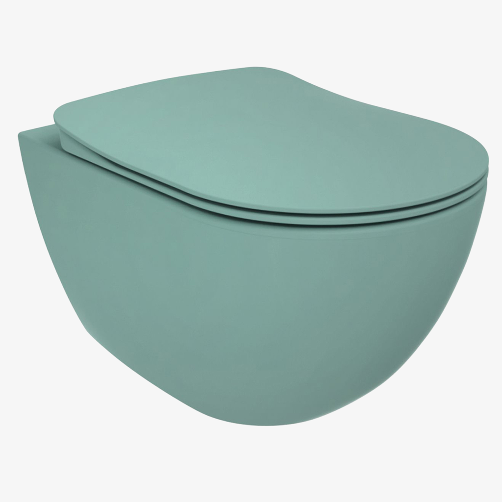 [20540038] Aqua Rimm-Off Ophang Wc Zonder Bidet Nijl Groen