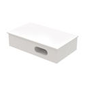 Limba Solid Surface Wastafel Met Handdoek Uitsparing 60x35x15 cm - Wit