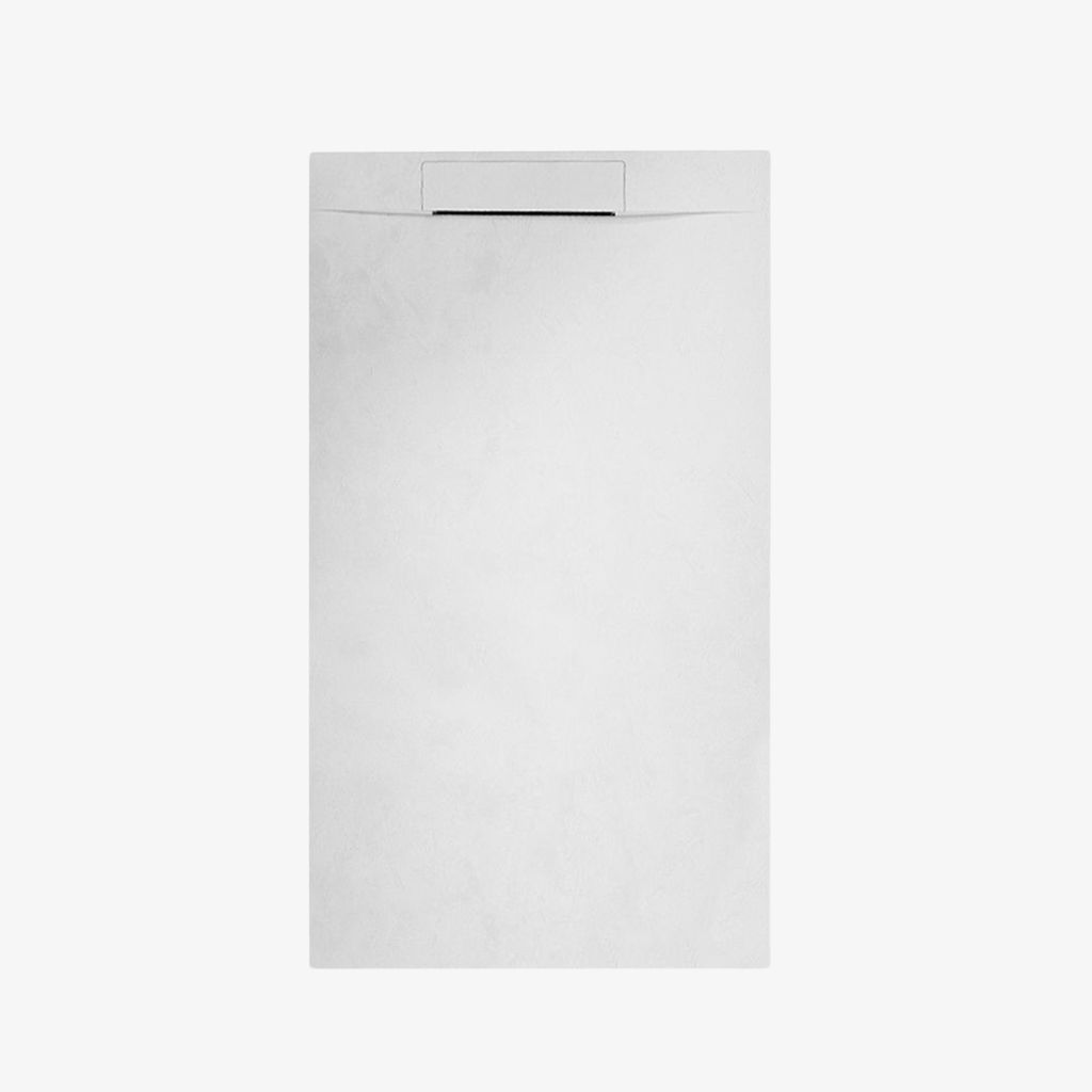 [20350122] Vloot Douchebak Composietsteen 120x90x3 cm Wit