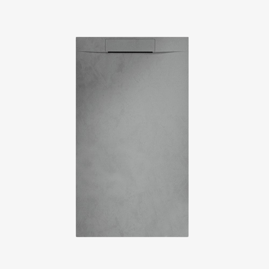 [20350128] Vloot Douchebak Composietsteen 160x90x3 cm Grijs