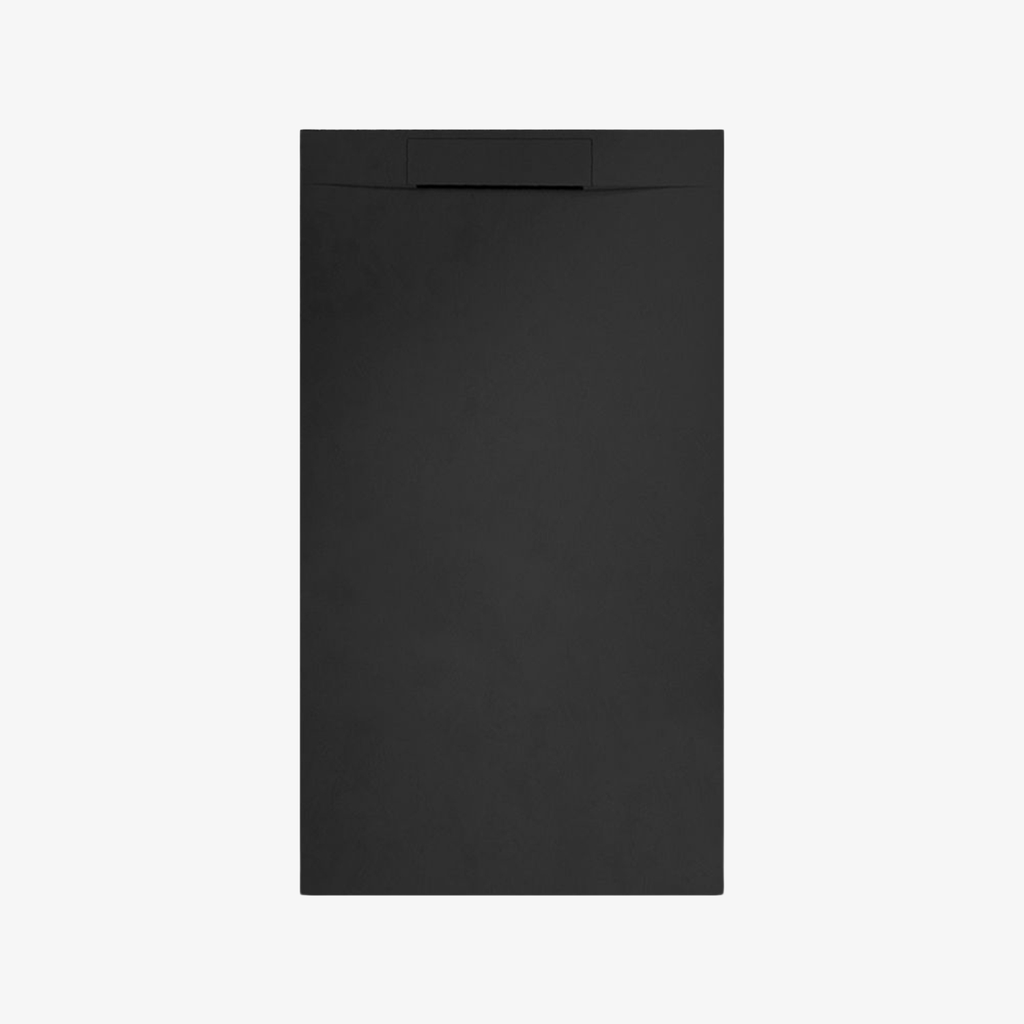 [20350130] Vloot Douchebak Composietsteen 120x90x3 cm Zwart