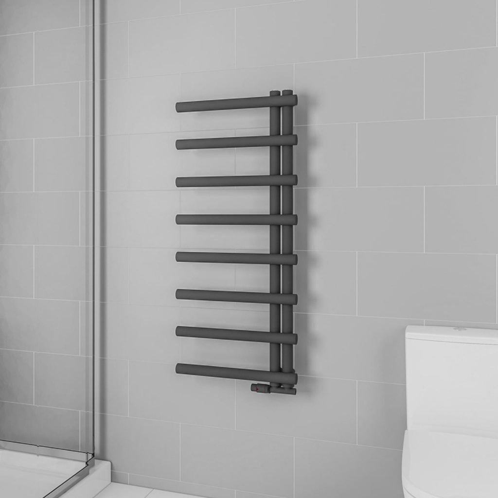 [20430020] Tire Design Towel Radiator 500x1150 mm Zwart