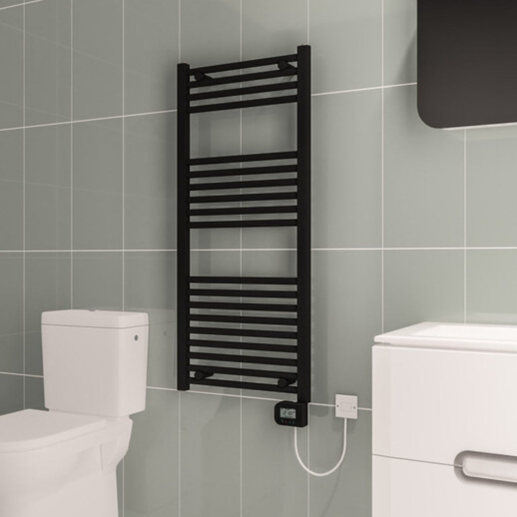 [20420008] Fina Electrical Radiator 500x1200 mm Zwart