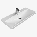 Wastafel Keramische Elite Mat Wit 100x45 cm