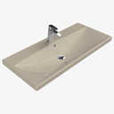 Wastafel Keramische Elite Mat Cappucino 100x45 cm