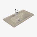 Wastafel Keramische Frame Mat Cappucino 65x45 cm