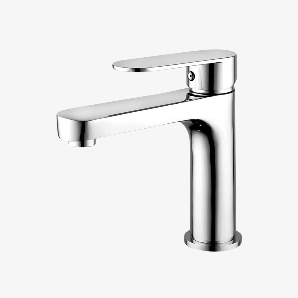 [20140019] Wastafelkraan Gwen Eéngreeps 3-8 Inch Opbouw Vierkant 18 cm Chroom