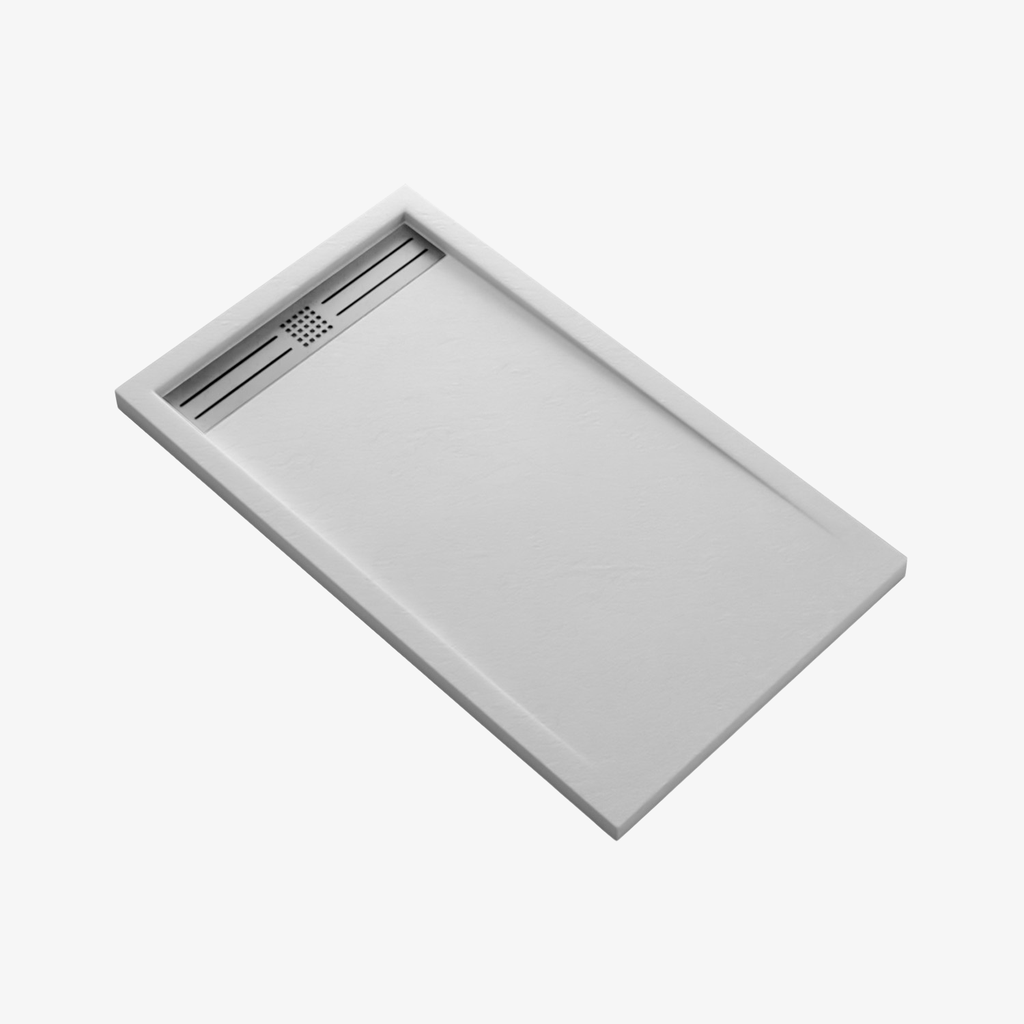 [20350022] Douchebak Composietsteen Esther Wit 120x80x3 cm