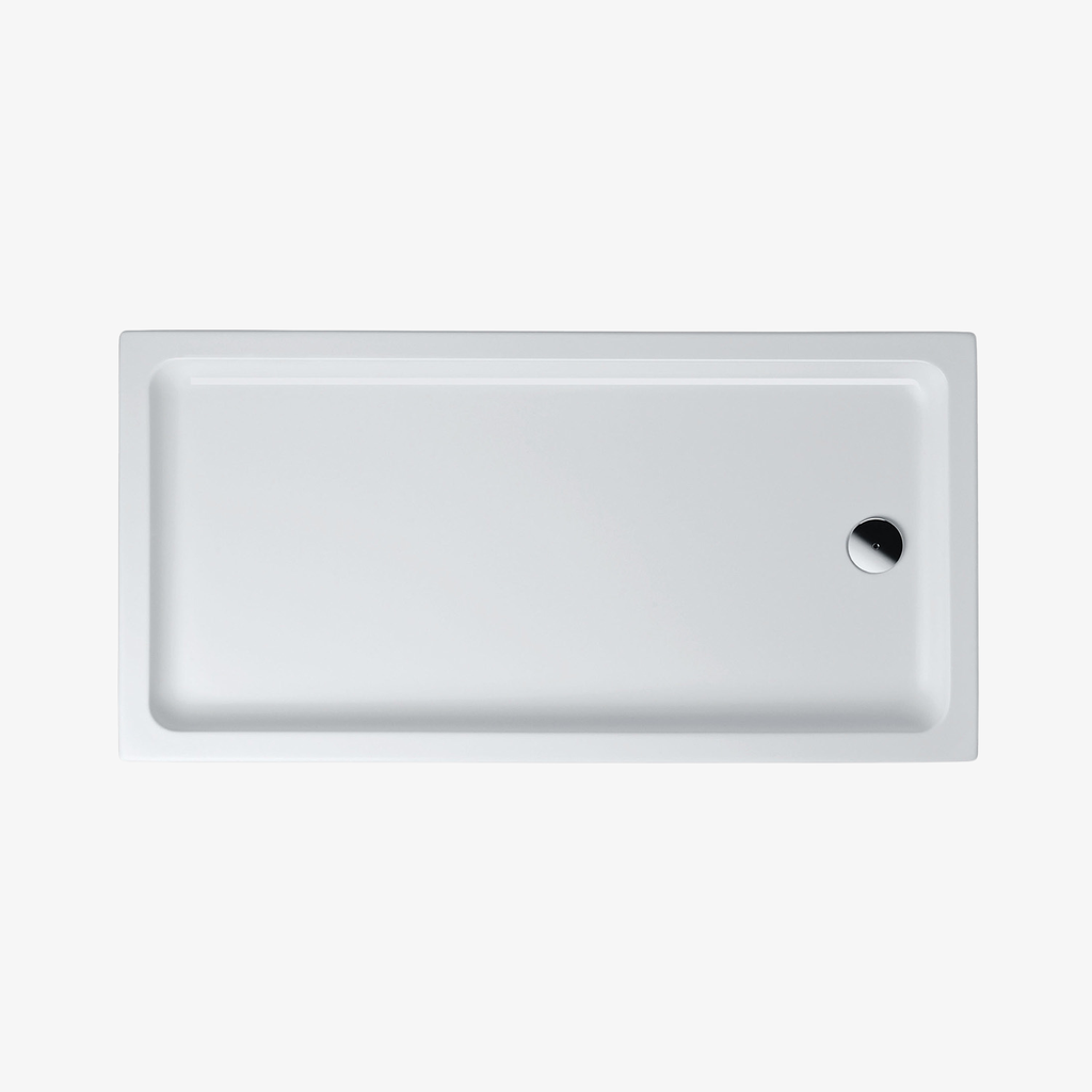 [20350047] Douchebak Acryl Dimphy Rechthoek Wit 100x90x4 cm