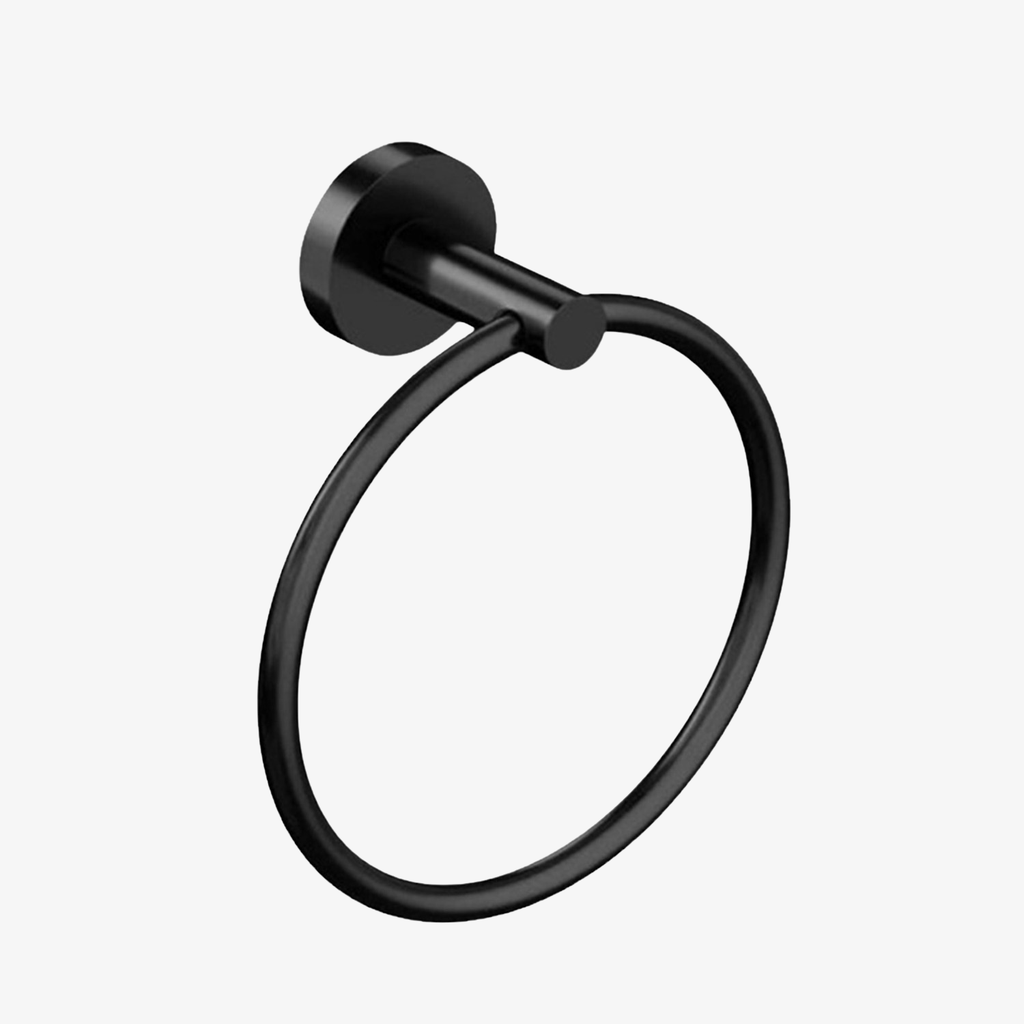 [20390046] Handdoekring Xia 16 cm Mat Zwart