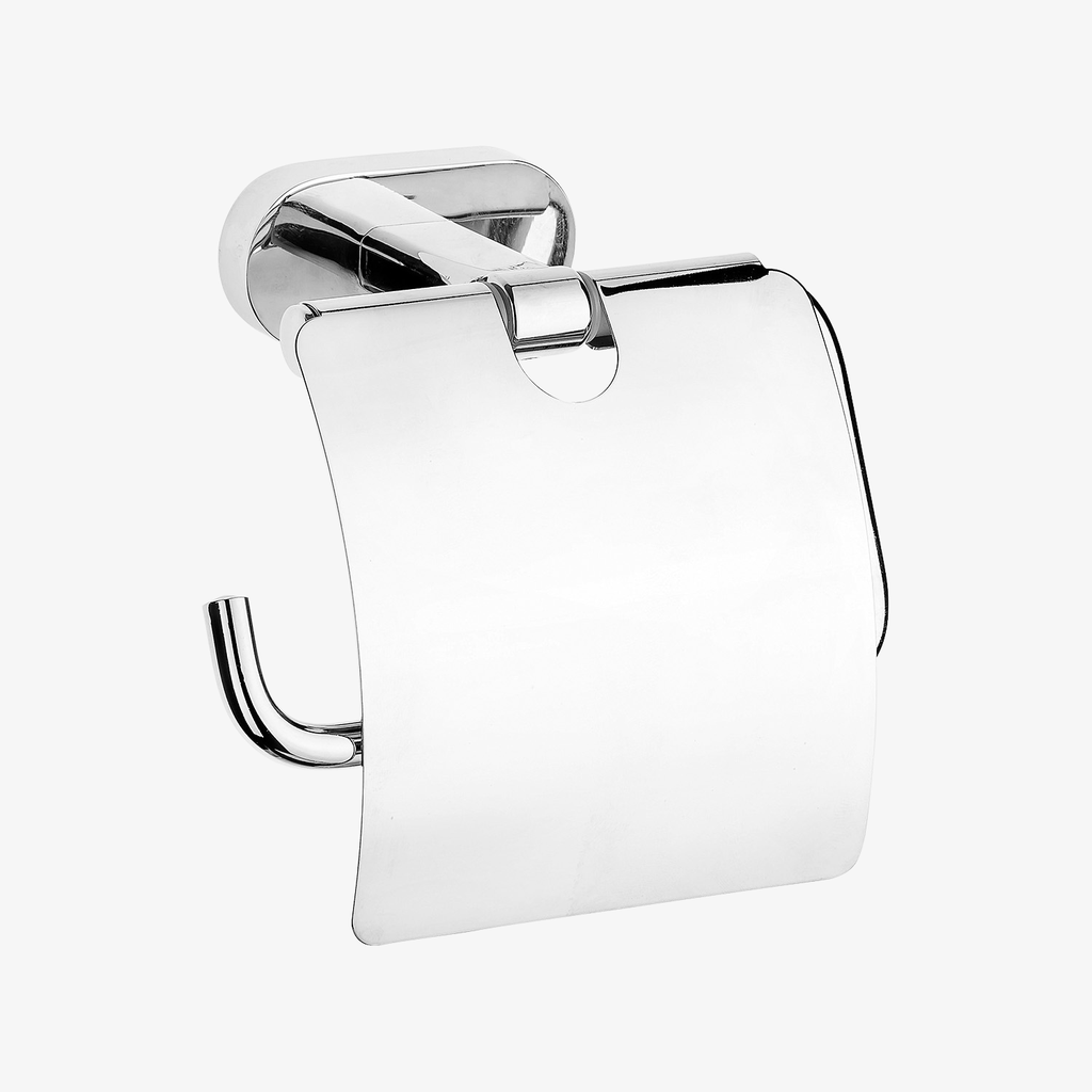 [20390034] Toiletrolhouder Nola met Klepje Chroom