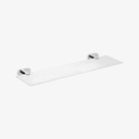 Glazen Planchet Nola - Vierkant Chroom 50x10 cm