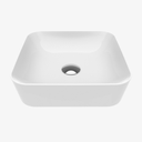 Keramische Wastafel/Waskom Robin - Vierkant Zonder Kraangat Wit 40x40 cm