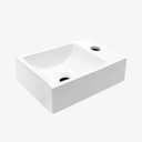 Keramische Fontein Wastafel Aspen met Kraangat Rechts Wit 30,5x19x10,5 cm