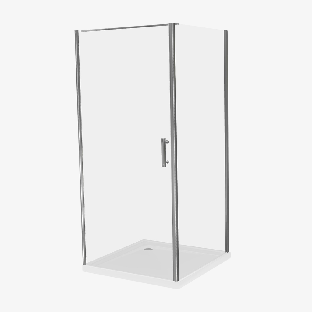 [20320006] Douchecabine Kim Chroom 90x90x190 6 mm - Nano - Omkeerbaar