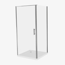 Douchecabine Kim Chroom 90x90x190 6 mm - Nano - Omkeerbaar