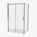 Douchecabine Karlijn  Chroom 90x120 cm 8 mm - Nano - Omkeerbaar