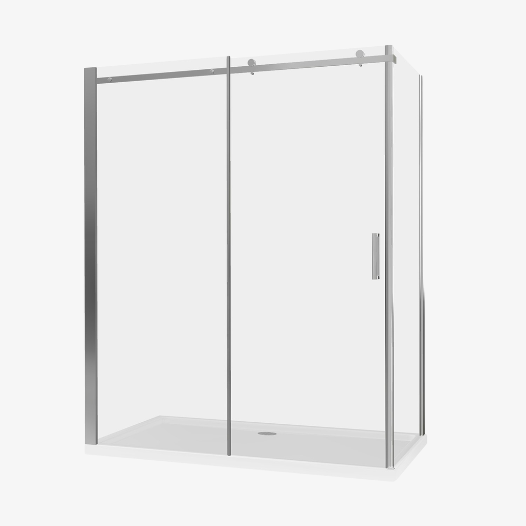 [20320010] Douchecabine Karlijn Chroom 90x160 cm 8 mm - Nano - Omkeerbaar