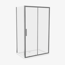 Douchecabine Maria 120×80 cm Transparant Schuifdeur Rechthoek Glans Chroom