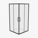 Douchecabine Laura Zwart 100x100 cm 6 mm