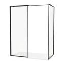 Inloopdouche Lisa 120x90 cm Easy Clean 8 mm helderglas Zwart Mat Aluminuim profiel Nano-Coating