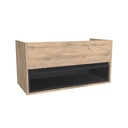 Pohlheim 100 cm Dorado - Onderkast MDF - Softclose greeploos 1 Duer - 1 Open Kast - Wastafelmeubel Voor Waskom