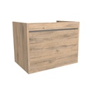 Oberhausen 65 cm Dorado - Onderkast MDF - Softclose semi handgreep 1 Lade -  Wastafelmeubel Voor Waskom