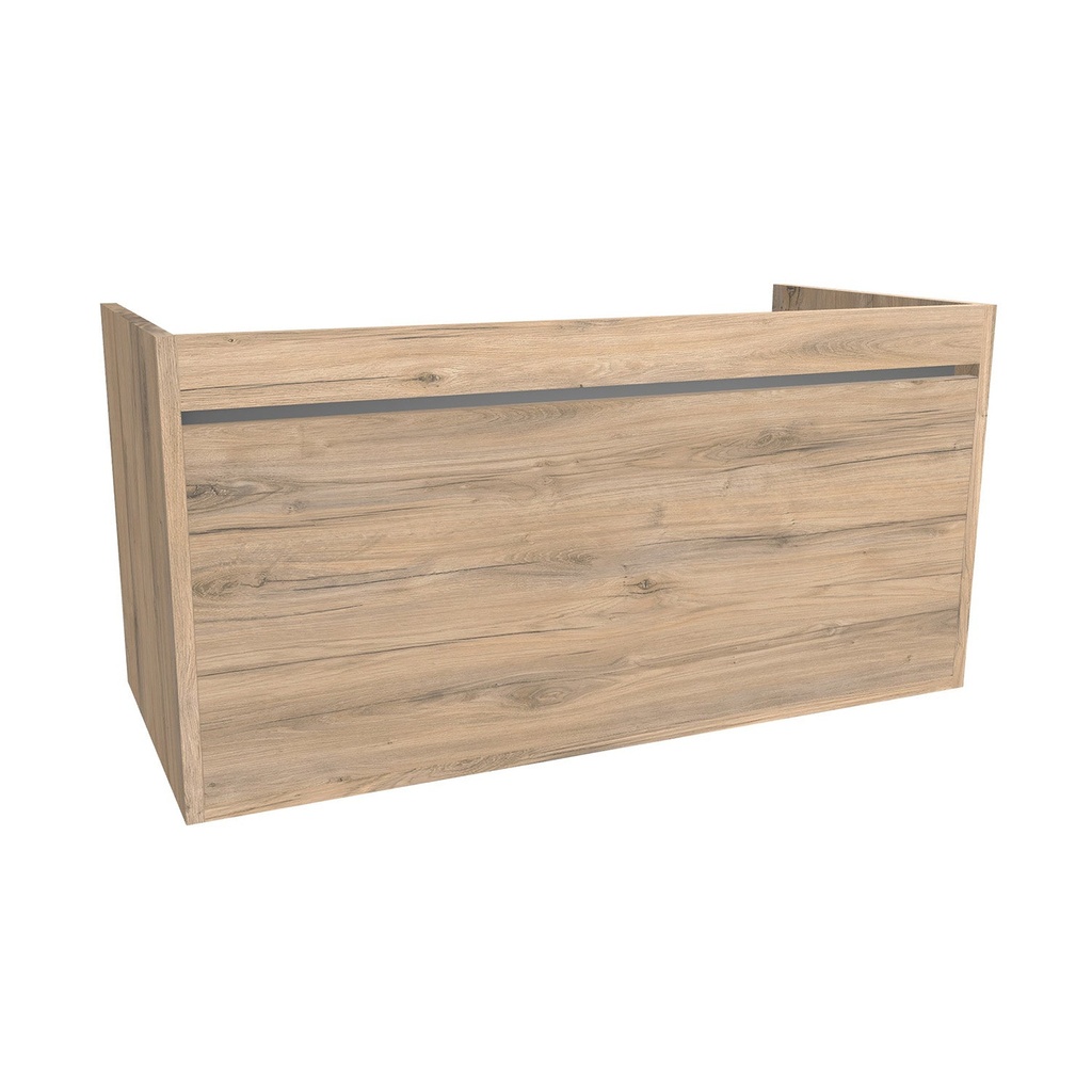 [B-OB-100-OK-DO] Oberhausen 100 cm Dorado - Onderkast MDF - Softclose semi handgreep 1 Lade -  Wastafelmeubel Voor Waskom