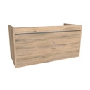 Oberhausen 100 cm Dorado - Onderkast MDF - Softclose semi handgreep 1 Lade -  Wastafelmeubel Voor Waskom