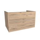 Essen 80 cm Dorado - Onderkast MDF - Softclose semi handgreep 2 Lades Onder Elkaar Wastafelmeubel Voor Waskom