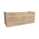 Essen 120 cm Dorado - Onderkast MDF - Softclose semi handgreep 2 Lades Onder Elkaar Wastafelmeubel Voor Waskom