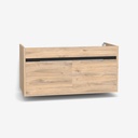 Kassel 100 cm Dorado - Onderkast MDF - Softclose semi handgreep 2 Deuren - Wastafelmeubel Voor Waskom