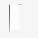 Inloopdouche Xena 80 cm Mat Zwart Profiel Easy Clean 8mm Veiligheidsglas Nano-Coating