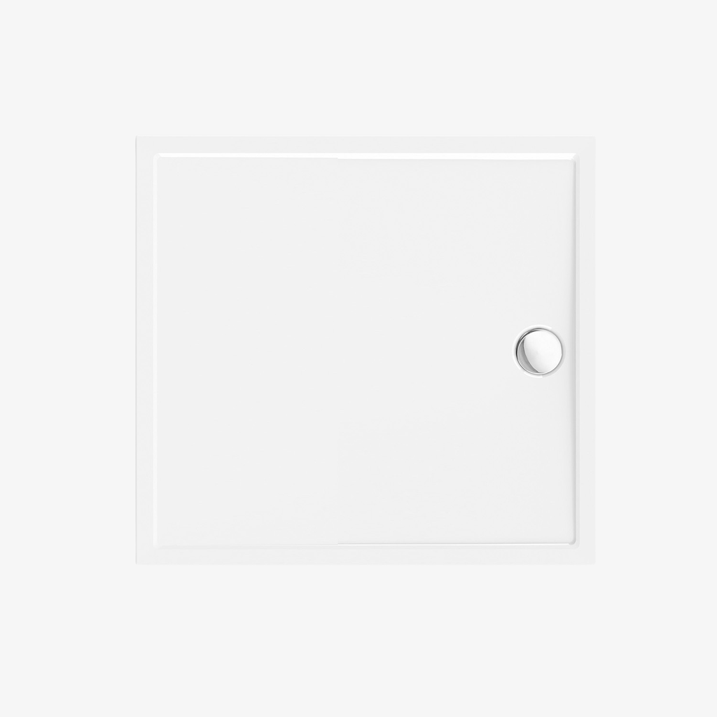 [20350052] Douchebak Acryl Dimphy Vierkant Wit 80x80x4.7 cm