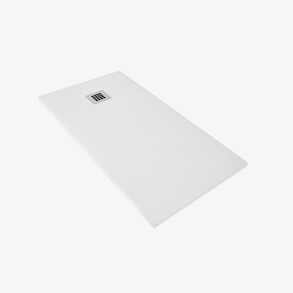 [20350005] Douchebak Composietsteen Froukje Wit 140x90x3 cm