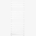 Radiator Harper 130x50 cm Links-Rechts 615 Watt Wit