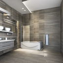 Badwand Ode - Vaste badwand - 70x140 cm - 6mm - Transparant - Nano - Omkeerbaar