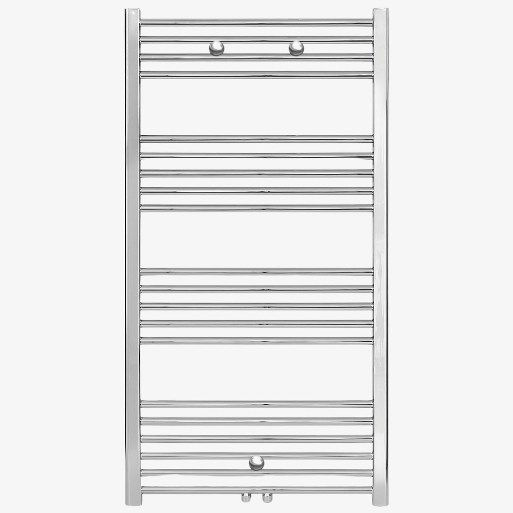 [20410035] Radiator Femi 120x60 cm Links-Rechts 616 Watt / Midden Chroom