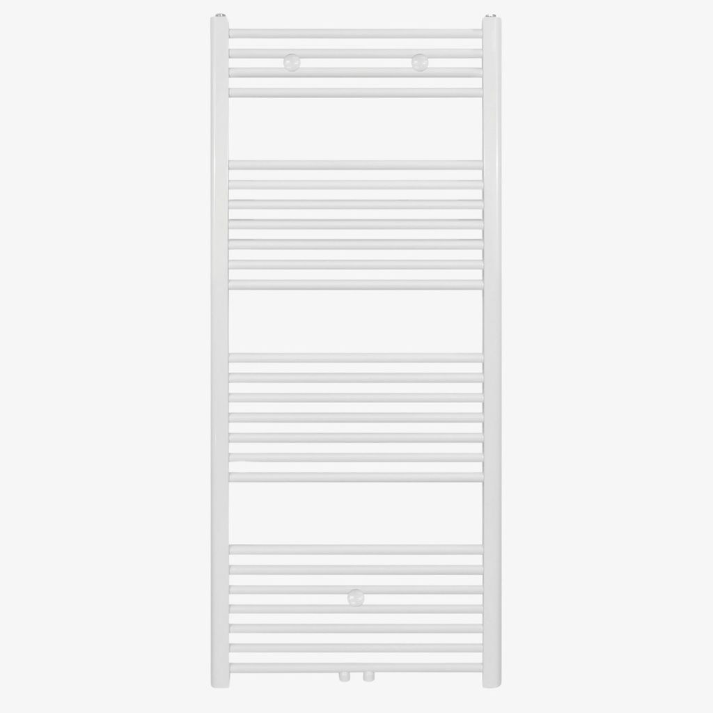 [20410012] Radiator Barbara 140x50 cm Links-Rechts 655 Watt / Midden Wit