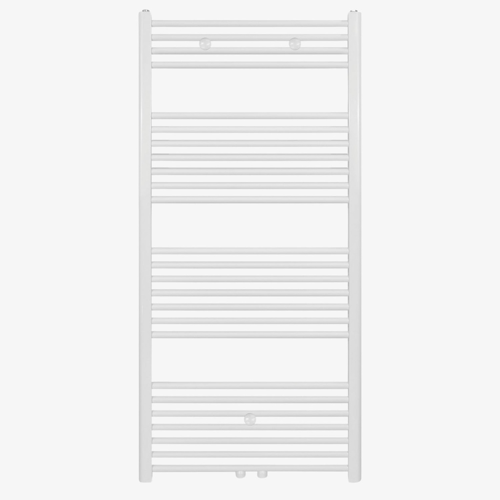 [20410018] Radiator Barbara 140x60 cm Links-Rechts 754 Watt / Midden Wit