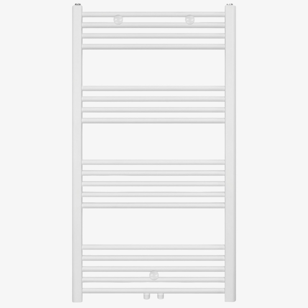 [20410001] Radiator Amelia 110x60 cm Links-Rechts 558 Watt / Midden Mat Wit