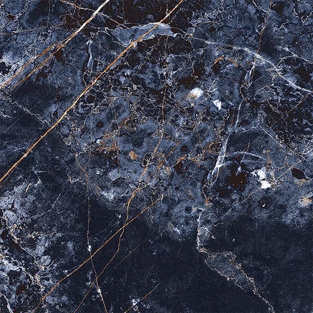 [30110012] Keramisch Tegels Volcano Marmerlook Zwart Glanzend Gerectificeerd (60x60 cm)