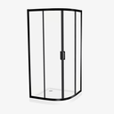 Douchecabine Kwartrond Esmee Zwart 90x90 cm 6 mm