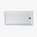 Douchebak Acryl Dimphy Rechthoek Wit 140x90x4 cm