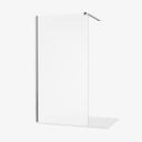 Pip Inloopdouche Spiegelglas Douchewand 100 cm 8 mm Chroom Veiligheidsglas Easy clean Nano coating Omkeerbaar