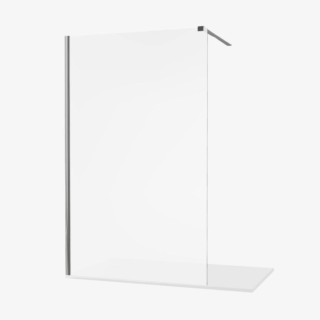 [20310009] Pip Inloopdouche Spiegelglas Douchewand 120 cm 8 mm Chroom Veiligheidsglas Easy clean Nano coating Omkeerbaar