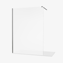 Pip Inloopdouche Spiegelglas Douchewand 140 cm 8 mm Chroom Veiligheidsglas Easy clean Nano coating Omkeerbaar